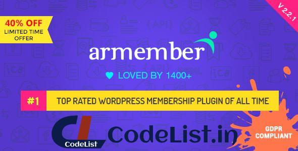 ARMember v2.2.1 – WordPress Membership Plugin