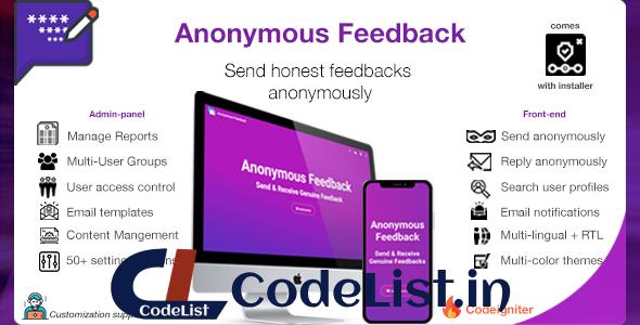 Anonymous Feedback v2.5 – Send Honest Feedbacks