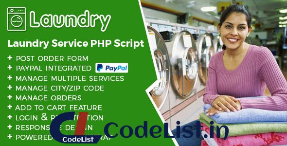 Laundry Service PHP script v3.0