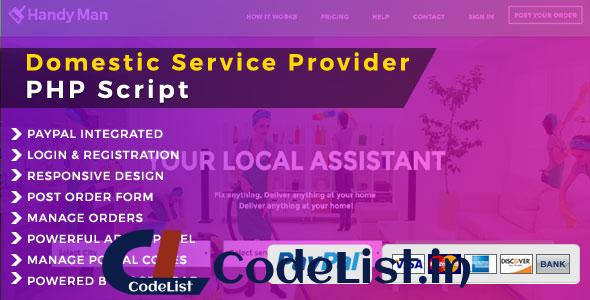 Handyman v4.0 – Domestic Service PHP Script