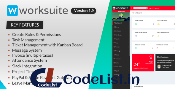 WORKSUITE v1.6.1 – Project Management System