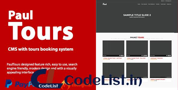 PaulTours – CMS with tours & transfer booking system