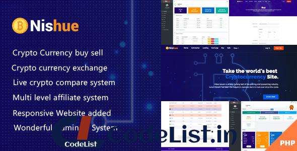 Nishue v1.3 – CryptoCurrency Buy Sell Exchange and Lending with MLM System