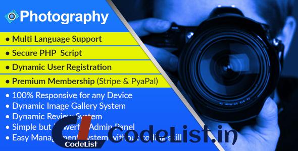 Photography – Dynamic Photographer Management Syestem and Directory Script