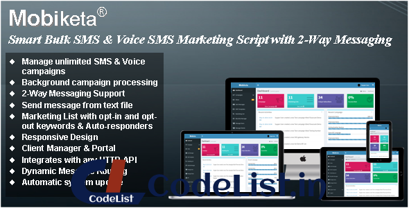 Mobiketa v4.0.1 – Complete Mobile Marketing Script with Bulk SMS