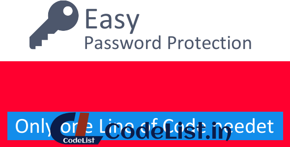 Easy Password Protection