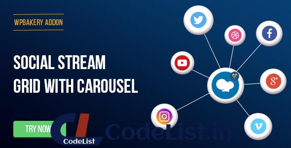 Visual Composer – Social Streams With Carousel v1.11