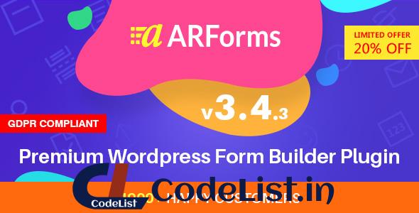 ARForms v3.4.3 – WordPress Form Builder Plugin