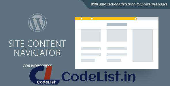 Site Content Navigator For WordPress v1.1