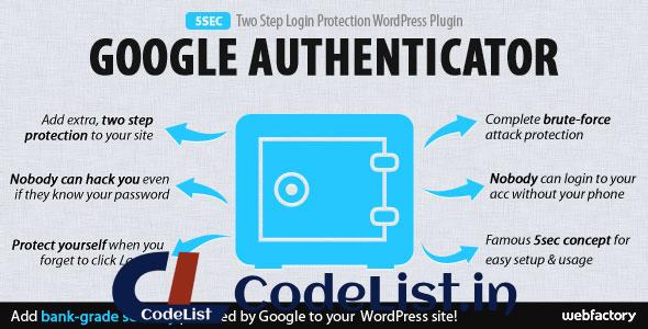 5sec Google Authenticator 2-Step Login Protection v1.2.0