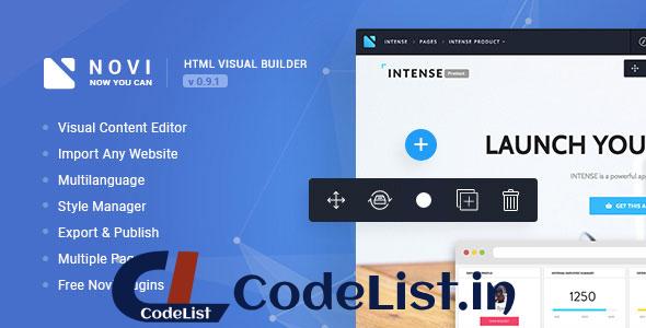 Novi v0.9.1 – HTML Page Builder & Visual Content Editor