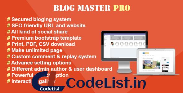 Blog Master Pro v1.2.0