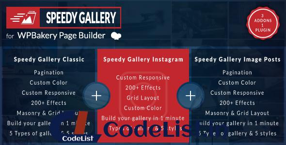 Speedy Gallery Addons for WPBakery Page Builder v1.0.0