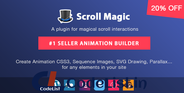 Scroll Magic v3.3.1.2 – Scrolling Animation Builder Plugin