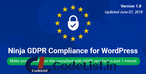 Ninja GDPR Compliance 2018 for WordPress v1.7