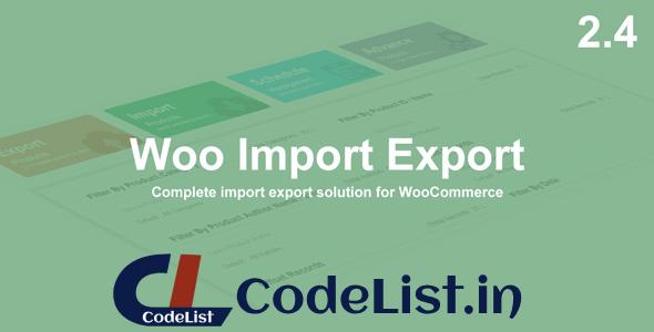 Woo Import Export v2.4.12