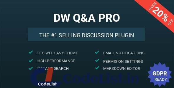 DW Question & Answer Pro v1.1.6 – WordPress Plugin