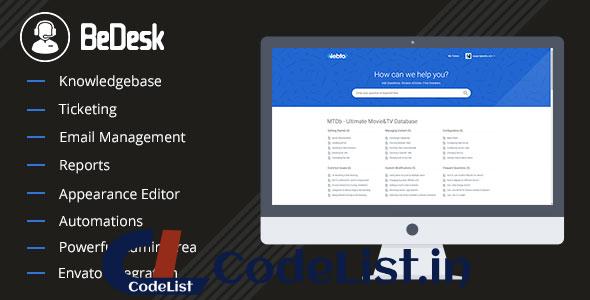 BeDesk v1.0.7 – Customer Support Software & Helpdesk Ticketing System