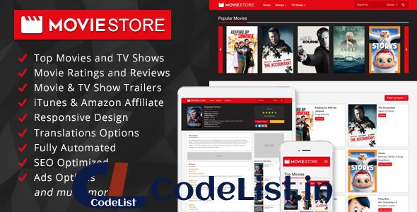 MovieStore v1.1 – Movies and TV Shows Affiliate Script