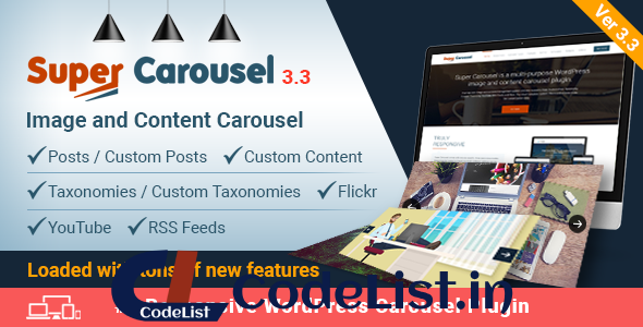 Super Carousel v3.3 – Responsive WordPress Plugin