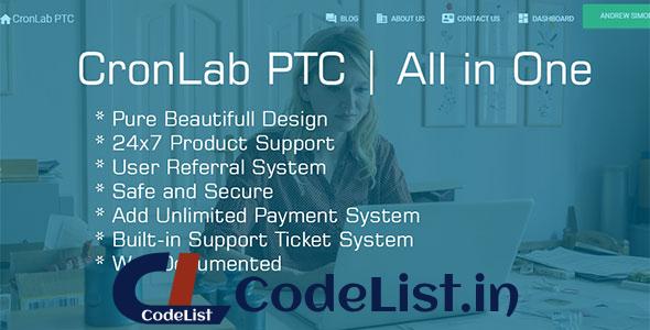 CronLab PTC v2.2 – All in One Script for PTC, HyIp, Crypto Trade & Money Investment