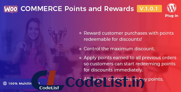 WooCommerce Points and Rewards v1.0.1 – WordPress Plugin