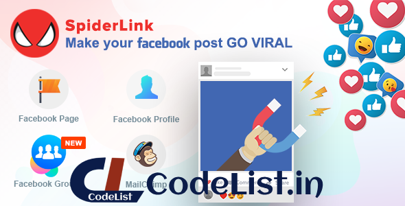 Facebook SpiderLink v2.4 – Make Your Facebook Post GO VIRAL