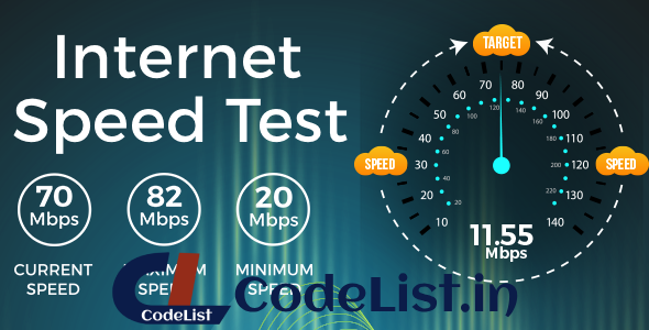 Internet Speed Test Meter android app + Admob ad Integration + onesignal Integration