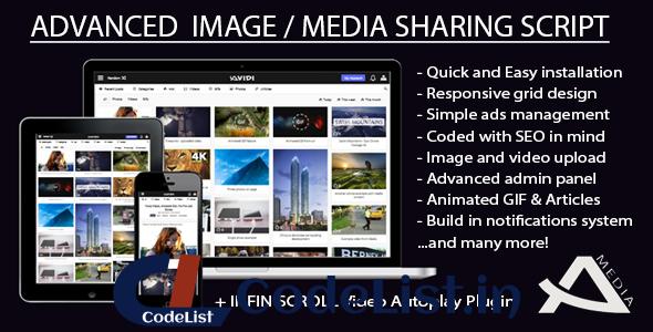 Avidi Media v1.1 – Advanced Image, Video, Audio and Gif Sharing Script