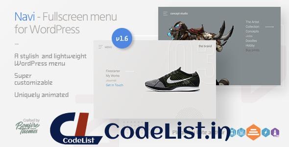 Navi v1.6 – Fullscreen WordPress Menu