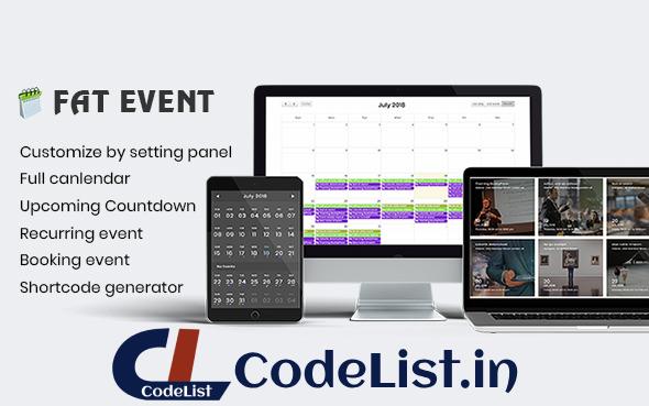 FAT Event v5.14 – WordPress Event and Calendar Booking