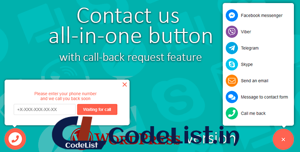 Contact us v1.0.3 – All-in-one button with callback request