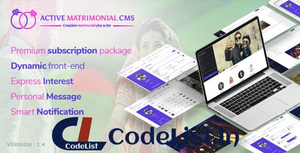 Active Matrimonial CMS v1.4