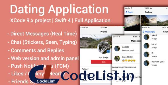 Dating App (iOS App and Website) v1.8 – Swift 4