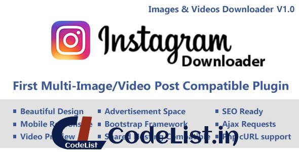 Instagram Video/Image Downloader with Ajax (Multi Content)