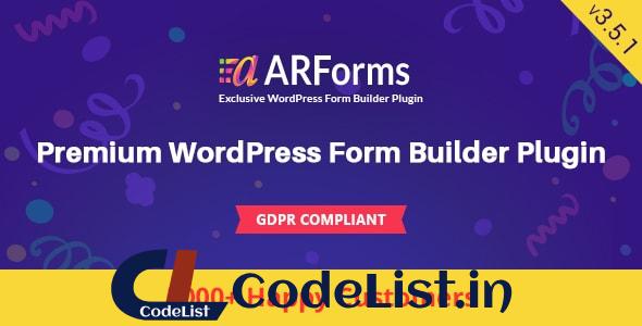 ARForms v3.5.1 – WordPress Form Builder Plugin