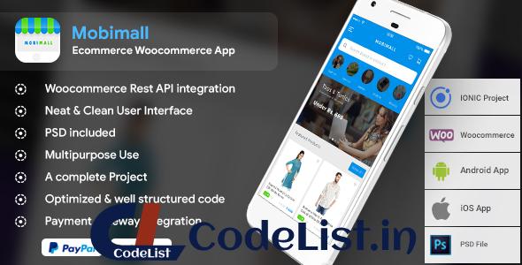 Mobimall – Ecommerce Woocommerce Android + iOS App IONIC 3