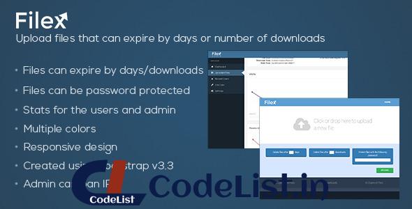 Filex v1.2 – File Uploader with Expiration