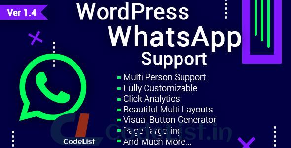 WordPress WhatsApp Support v1.4.4