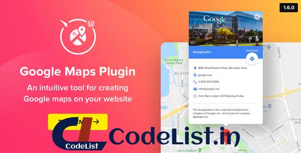 WP Google Maps v1.6.0 – Map Plugin for WordPress