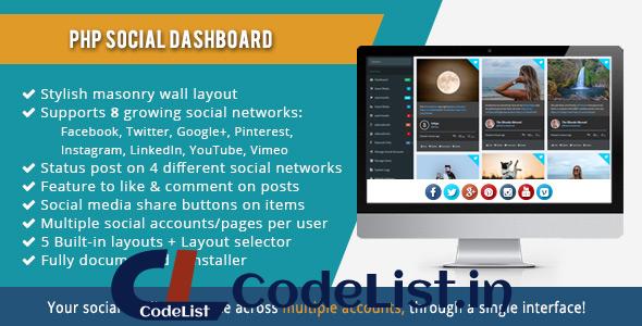 PHP Social Dashboard v1.5.5