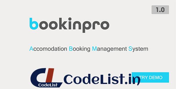 Bookinpro – Accomodation Booking Management System