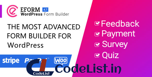 eForm v4.7.0 – WordPress Form Builder