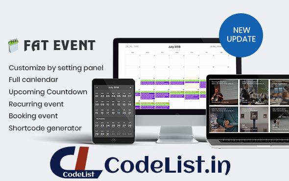 FAT Event v4.1 – WordPress Event and Calendar Booking