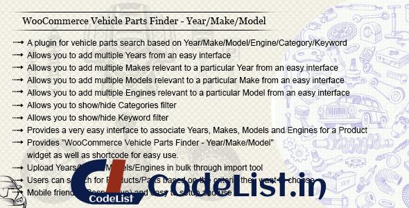 WooCommerce Vehicle Parts Finder v2.8