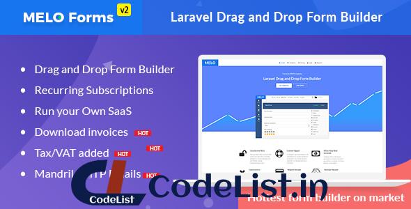 MeloForms v2.0 – Laravel Drag and Drop Form Builder Software