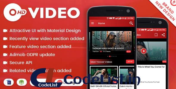 HD Video with Material Design – updated