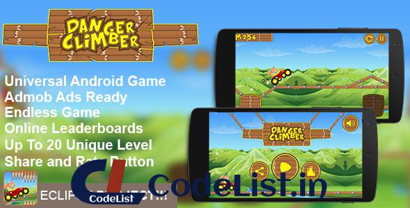 Danger Climber – Addictive Arcade Android Game Template Eclipse Project