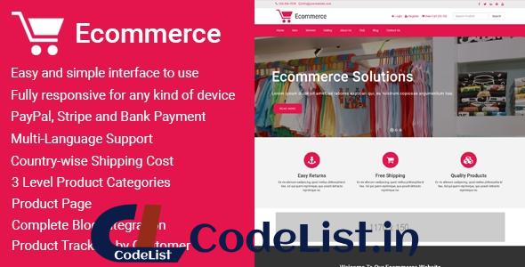 Ecommerce v1.5 – Responsive Ecommerce Business Management Script