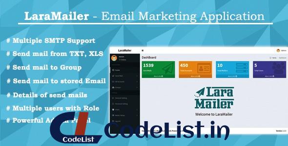 LaraMailer – Email Marketing Application with Multiple SMTP Support